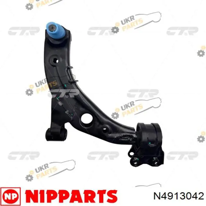 N4913042 Nipparts barra oscilante, suspensión de ruedas delantera, inferior derecha