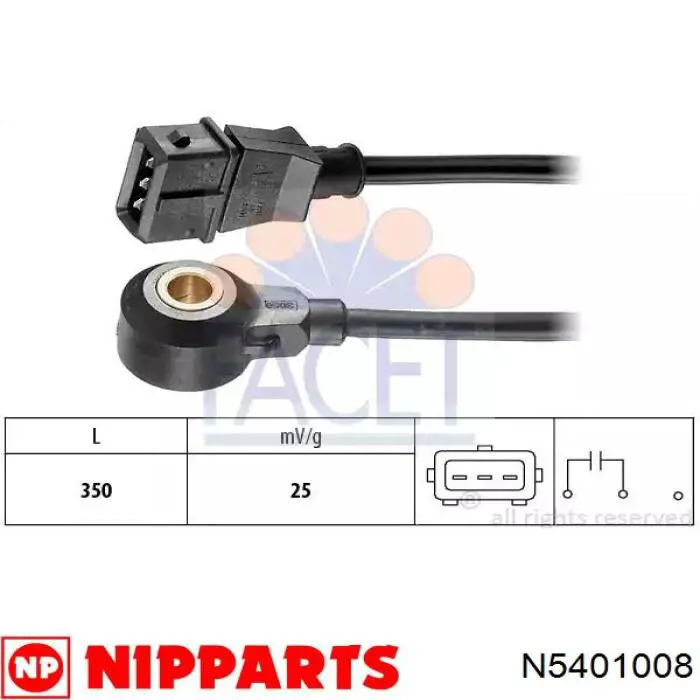 N5401008 Nipparts medidor de masa de aire