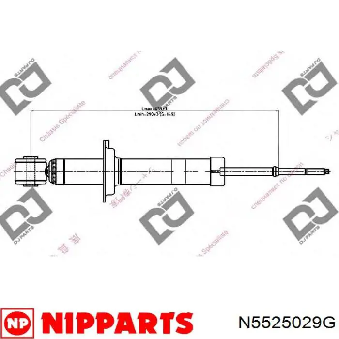 N5525029G Nipparts amortiguador trasero