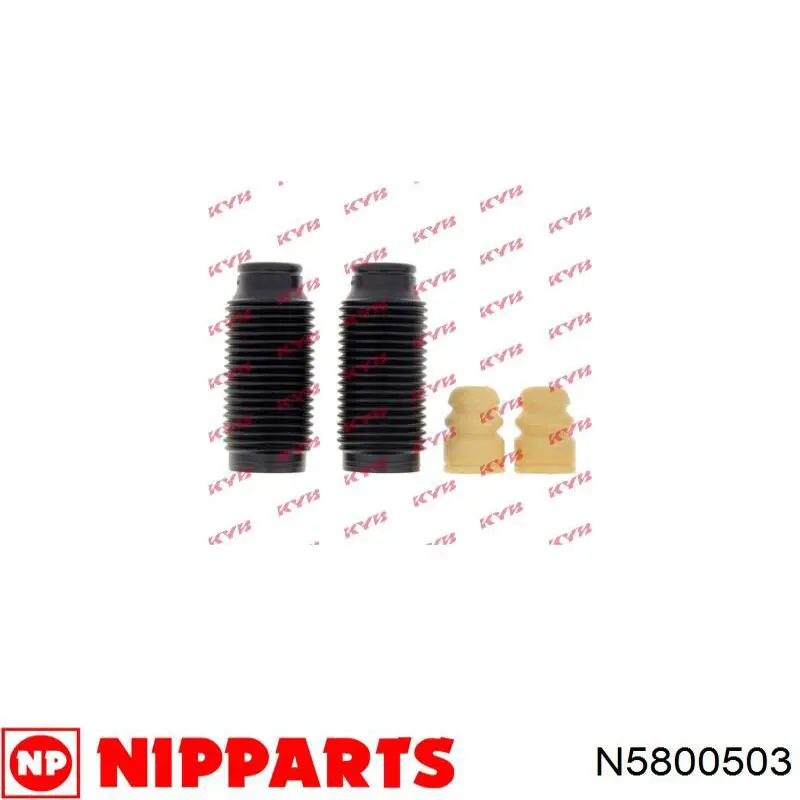 N5800503 Nipparts tope de amortiguador delantero, suspensión + fuelle