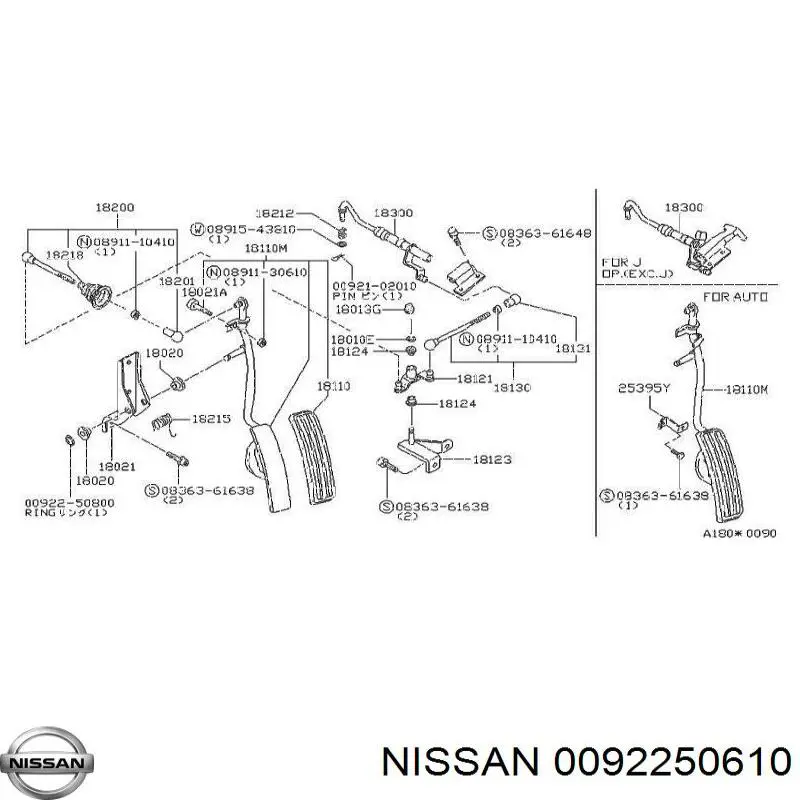 0092250610 Nissan