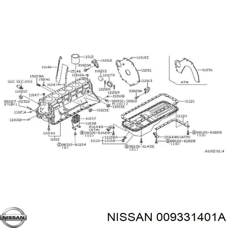 Comprar 009331401A Nissan/Infiniti Tapon culata