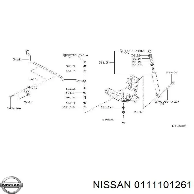  Nissan/Infiniti 0111101261 precio, desde 9,32 EUR