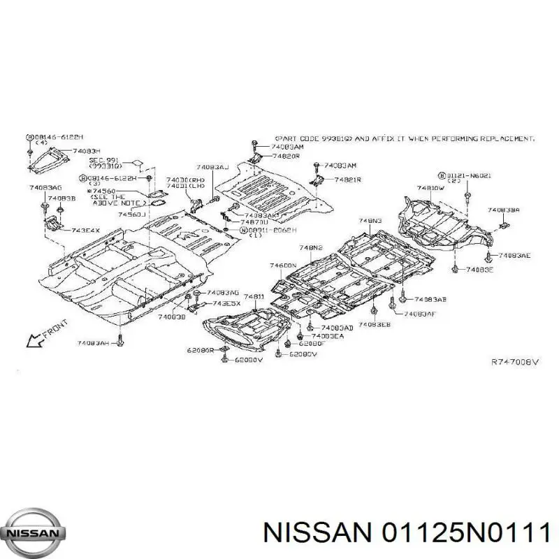Comprar 01125N0111 Nissan/Infiniti 
