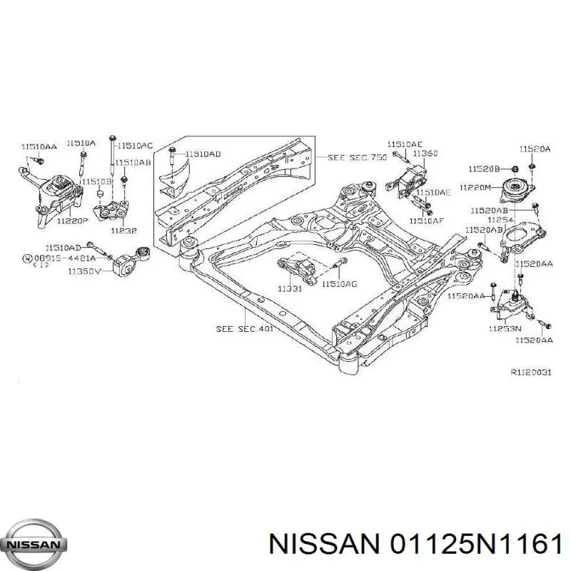 01125N1161 Nissan/Infiniti 