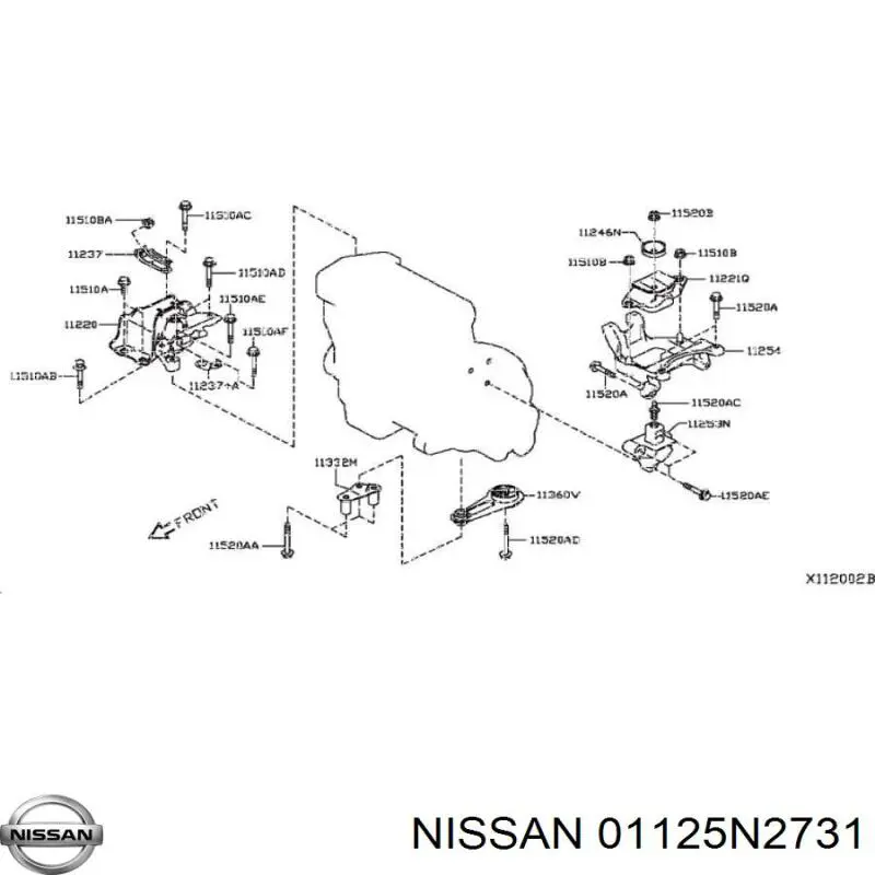 01125N2731 Nissan