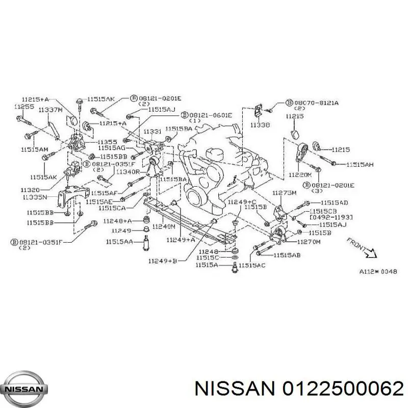  Nissan/Infiniti 0122500062 precio, desde 4,87 EUR
