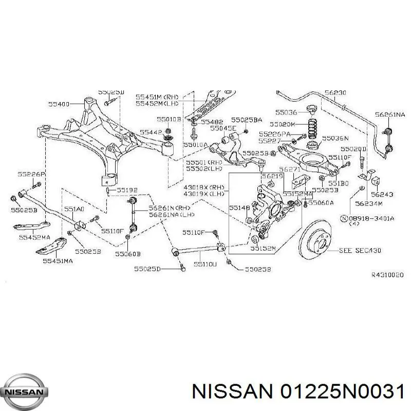  Nissan/Infiniti 01225N0031 precio, desde 9,35 EUR