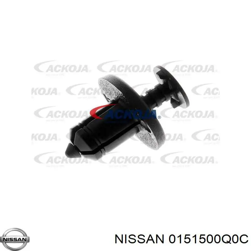 Clips de montaje parachoques delantero para Nissan Note (E11)