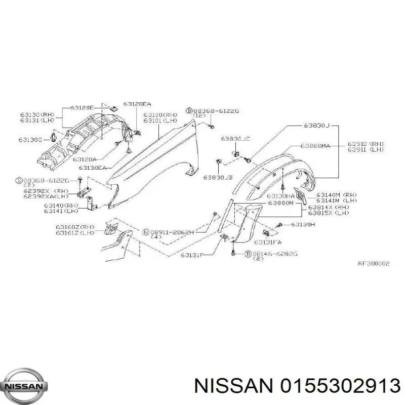 0155302913 Nissan