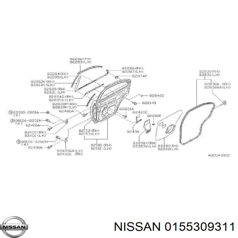 0155309311 Nissan