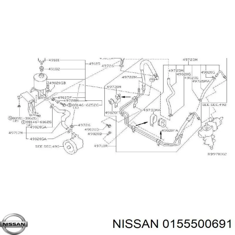 0155500691 Nissan