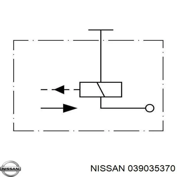 Válvula de corte de combustible de la bomba de inyección 039035370 Nissan/Infiniti