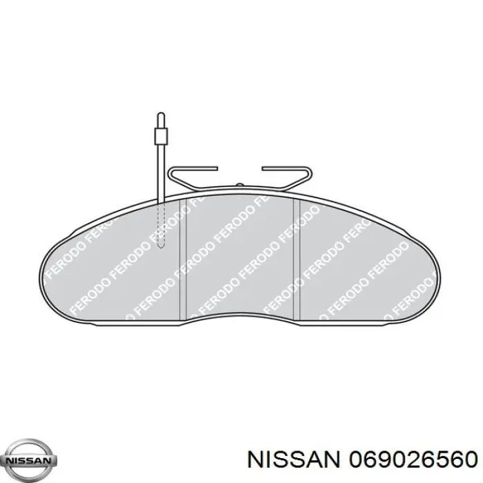 069026560 Nissan pastillas de freno delanteras