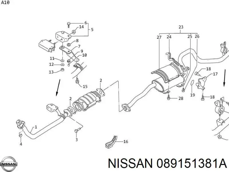  Nissan/Infiniti 089151381A precio, desde 8,41 EUR