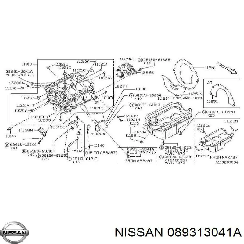  Nissan/Infiniti 089313041A precio, desde 9,26 EUR
