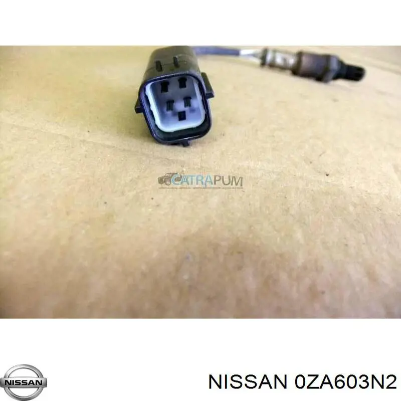 0ZA603N2 Nissan sonda lambda sensor de oxigeno para catalizador