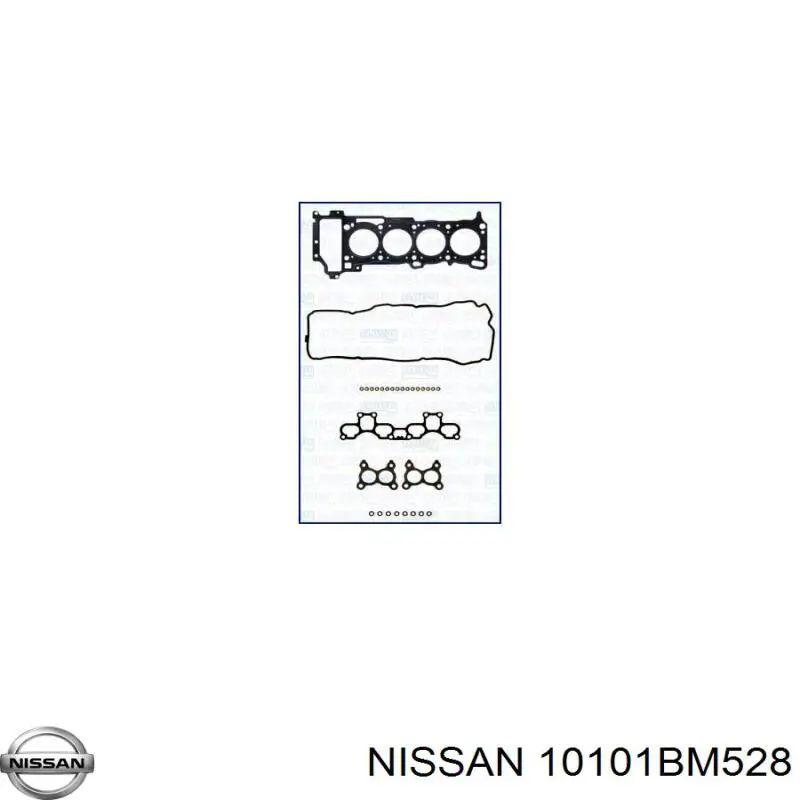 10101BM528 Nissan juego de juntas de motor, completo, superior
