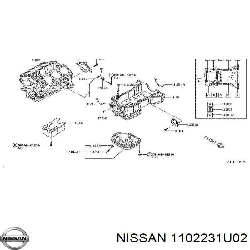  Nissan/Infiniti 1102231U02 precio, desde 9,35 EUR