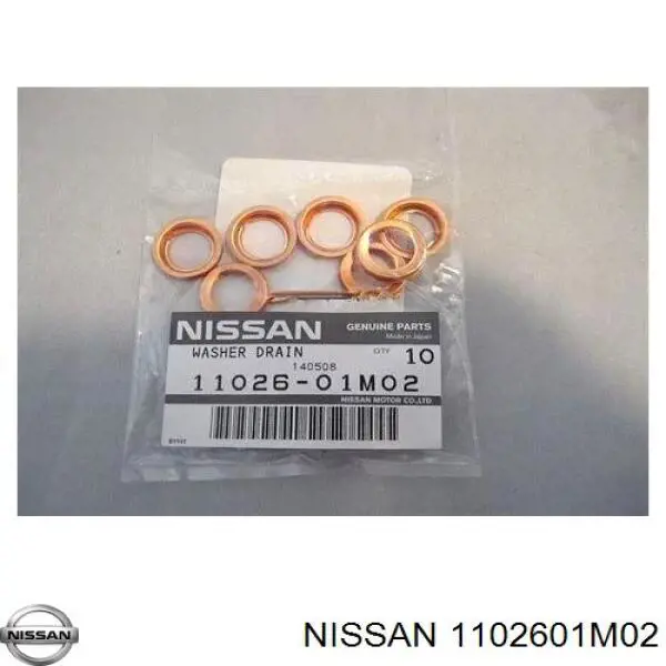 Junta del tapón del cárter de aceite 1102601M02 Nissan/Infiniti