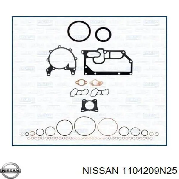 1104209N25 Nissan juego de juntas de motor, completo, superior