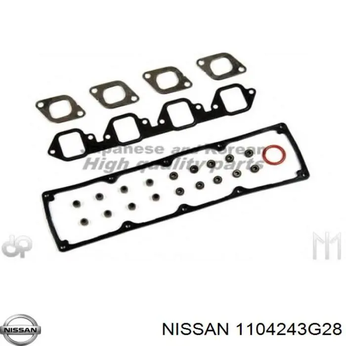 A104243G28 Nissan juego de juntas de motor, completo, superior