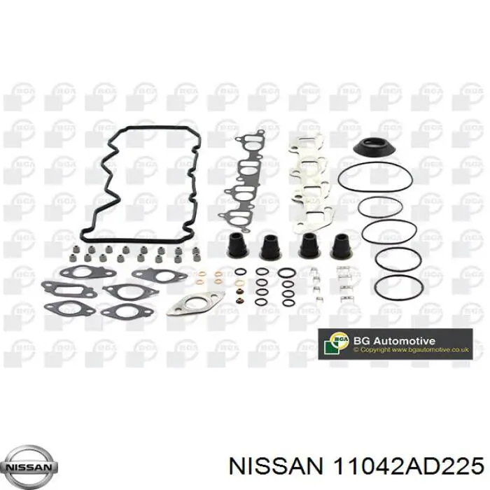 11042AD225 Nissan juego de juntas de motor, completo, superior