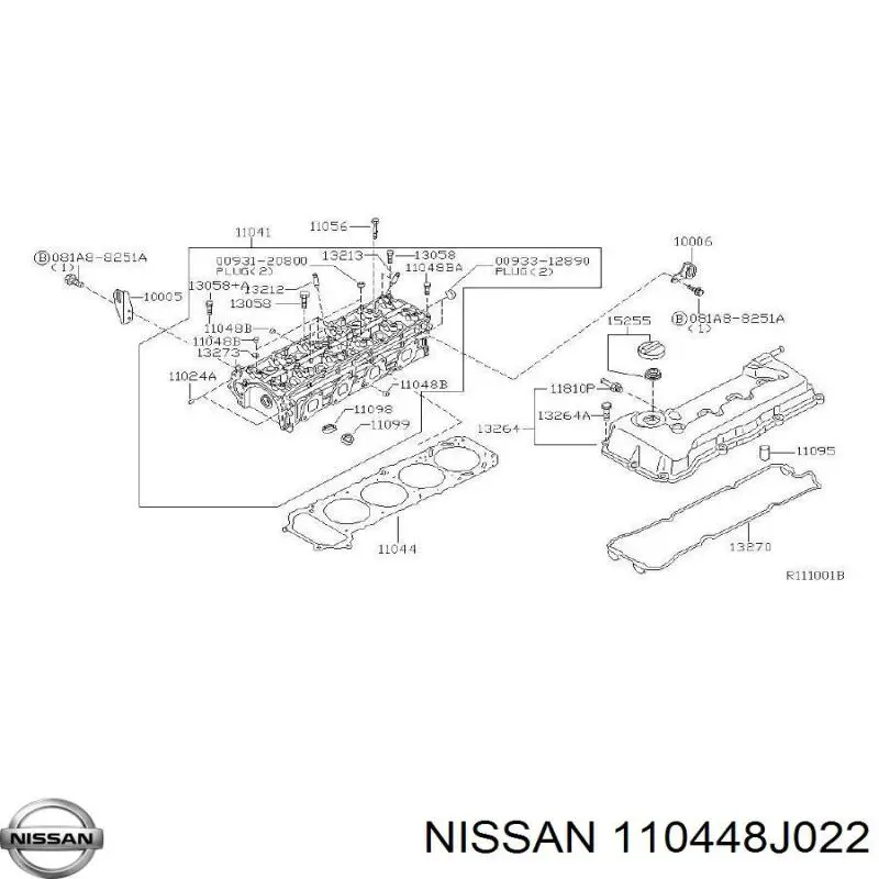 110448J022 Nissan/Infiniti Empaquetadura de culata
