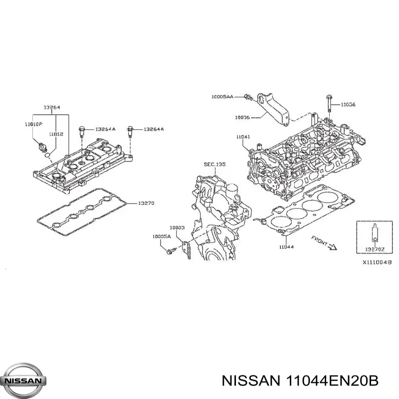 Comprar 11044EN20B Nissan/Infiniti Junta de culata