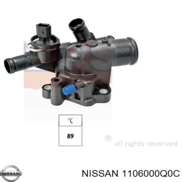 Carcasa del termostato Nissan/Infiniti 1106000Q0C precio, desde 39,72 EUR