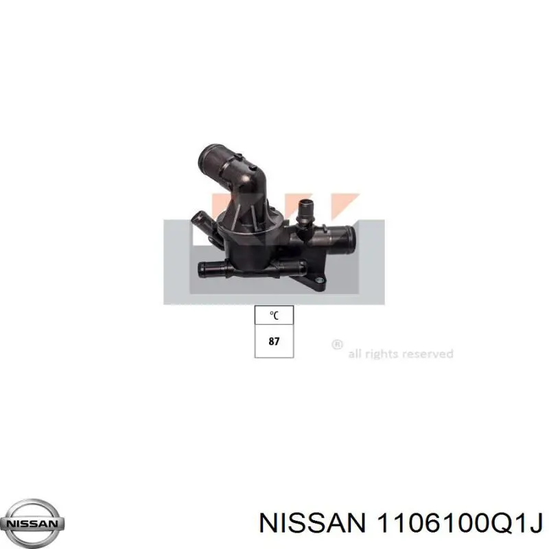 Termostato Nissan/Infiniti 1106100Q1J precio, desde 46,49 EUR