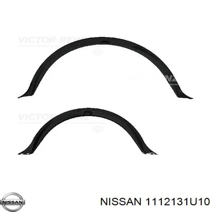 Junta, cárter de aceite, semicírculo trasero para Nissan Murano (Z50)