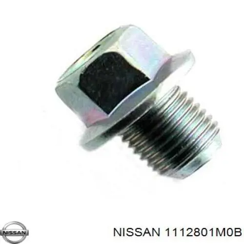 1112801M0B Nissan tapón roscado, colector de aceite