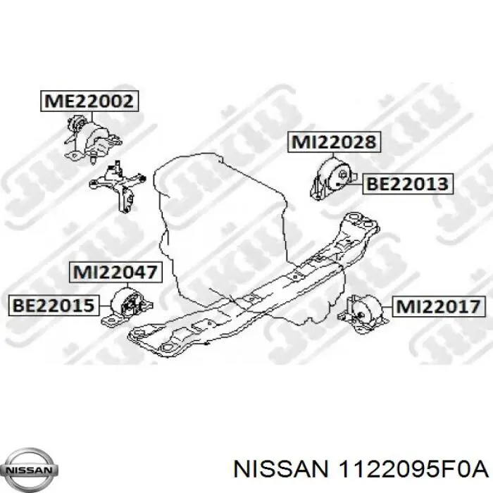 1122095F0A Nissan soporte motor izquierdo