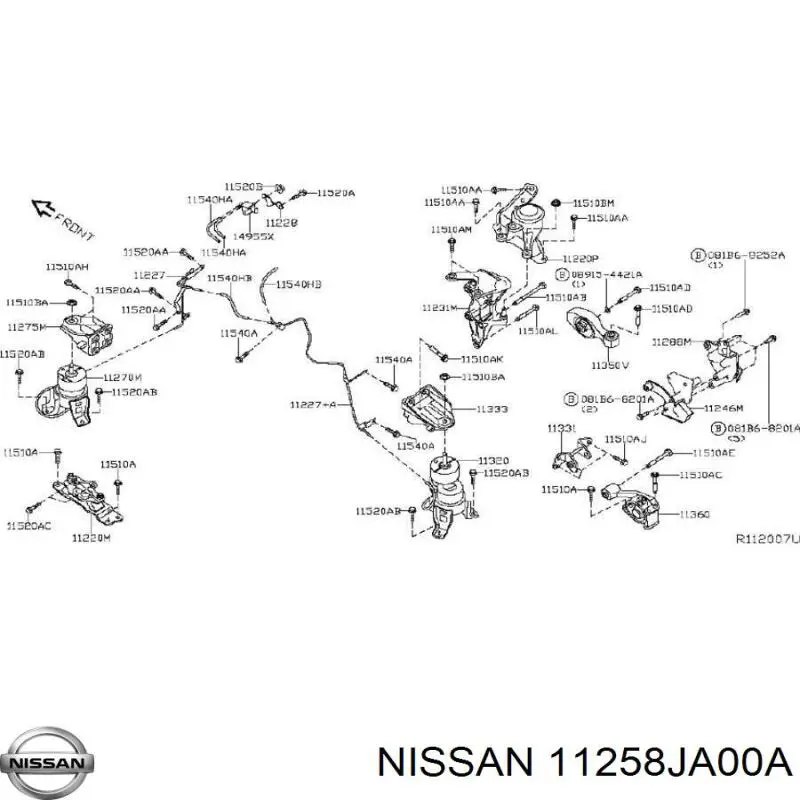  Nissan/Infiniti 11258JA00A precio, desde 11,01 EUR