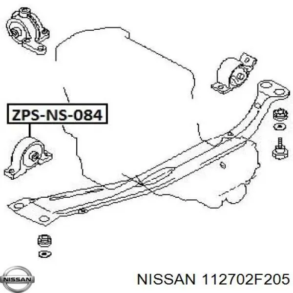 112702F205 Nissan soporte motor delantero