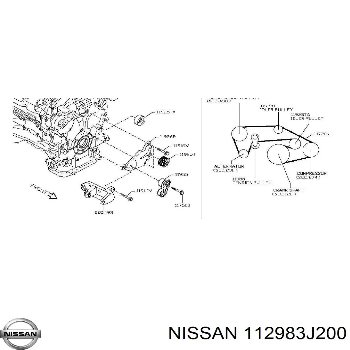  Nissan/Infiniti 112983J200 precio, desde 14,56 EUR