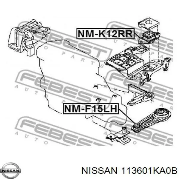 113601KA0B Nissan/Infiniti Taco de motor