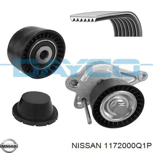 Comprar 1172000Q1P Nissan/Infiniti Correa de transmisión