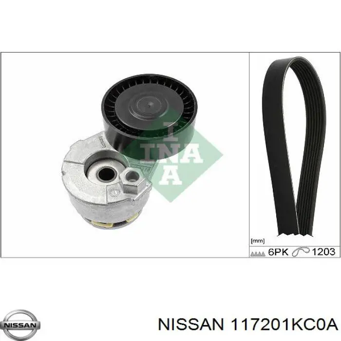 Correa accesorios Nissan/Infiniti 117201KC0A