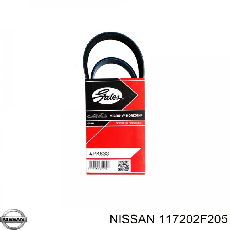Comprar 117202F205 Nissan/Infiniti Correa trapezoidal