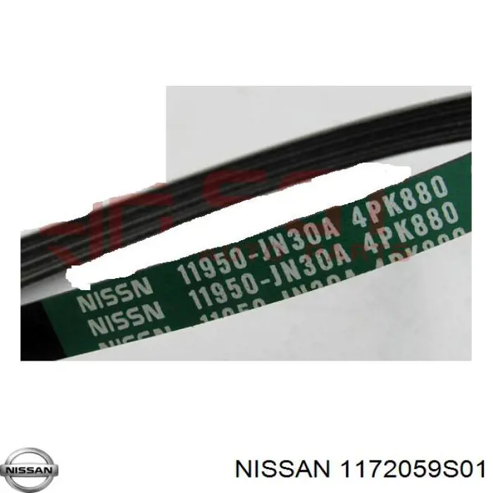 Correa de transmisión trapezoidal Nissan/Infiniti 1172059S01 precio, desde 8,47 EUR