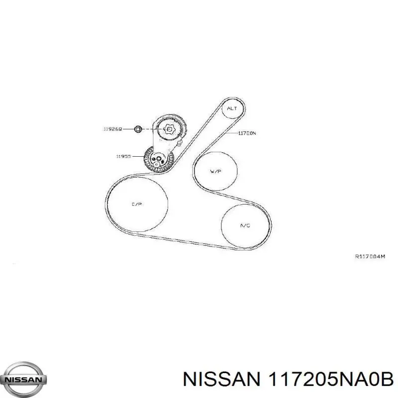 117205NA0B Nissan