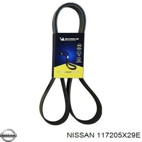 Comprar 117205X29E Nissan/Infiniti Correa trapezoidal