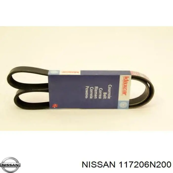 Correa de transmisión trapezoidal Nissan/Infiniti 117206N200 precio, desde 20,60 EUR