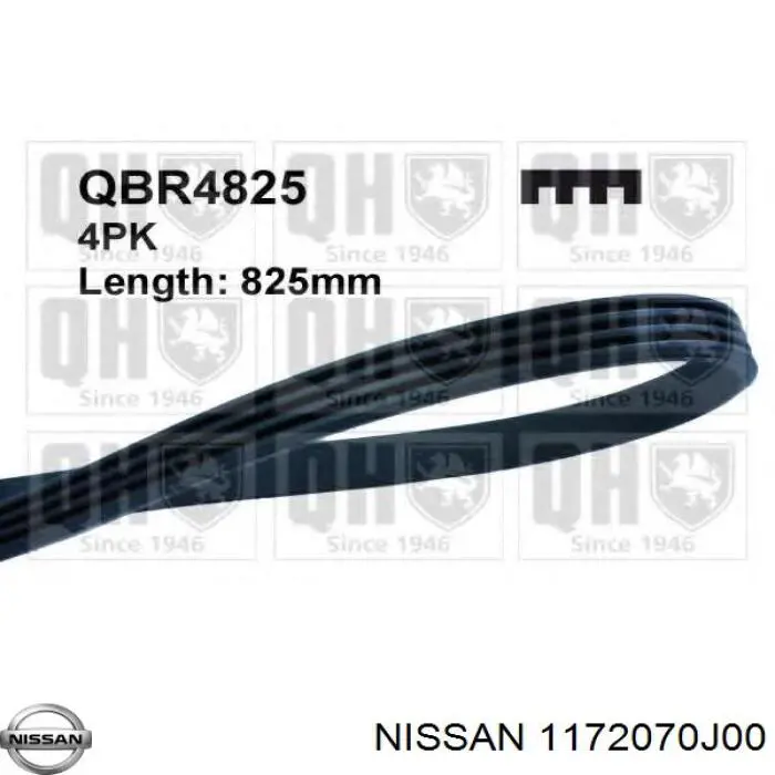 Comprar 1172070J00 Nissan/Infiniti Correa trapezoidal