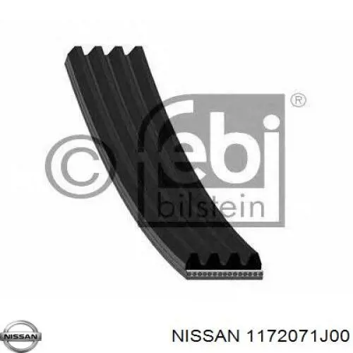 Correa de transmisión trapezoidal Nissan/Infiniti 1172071J00 precio, desde 13,18 EUR