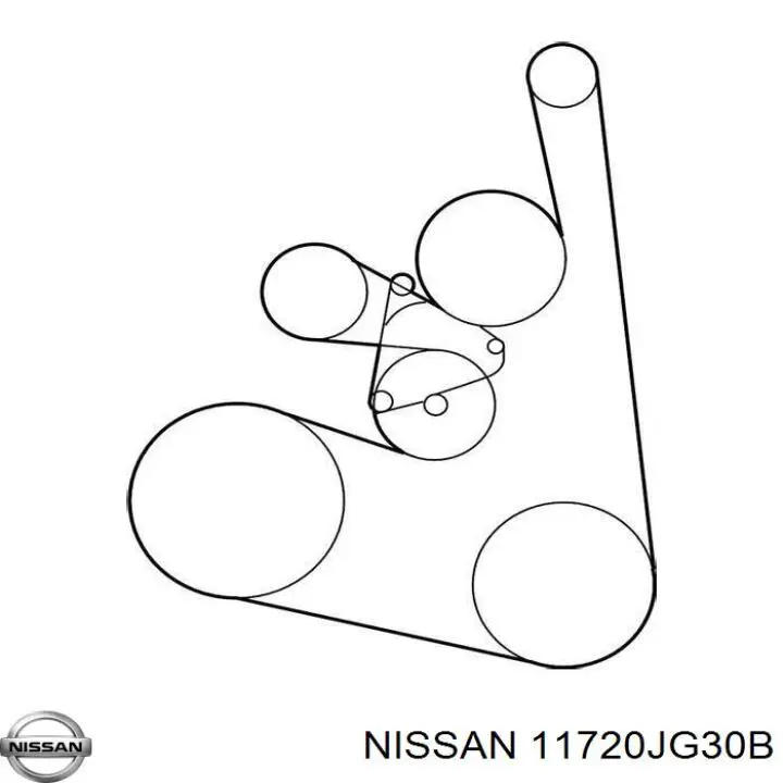 Correa de transmisión trapezoidal Nissan/Infiniti 11720JG30B precio, desde 16,88 EUR