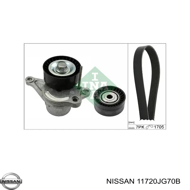 Comprar 11720JG70B Nissan/Infiniti Correa trapezoidal