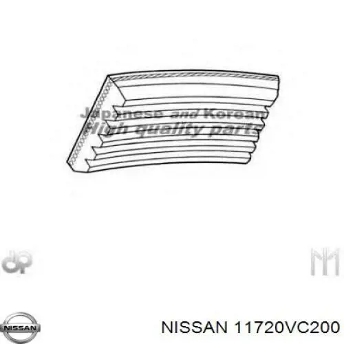 Correa de transmisión trapezoidal Nissan/Infiniti 11720VC200 precio, desde 13,36 EUR